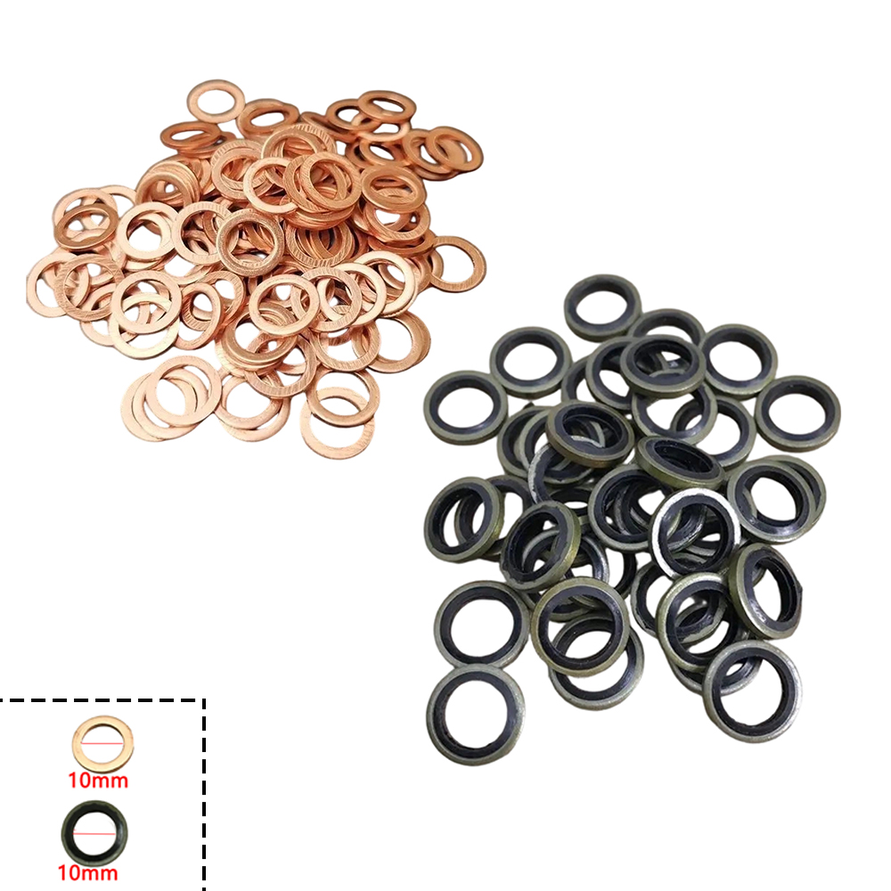 Motorcycle Brake Cable - Rondelle d'étanchéité en cuivre M10 pour